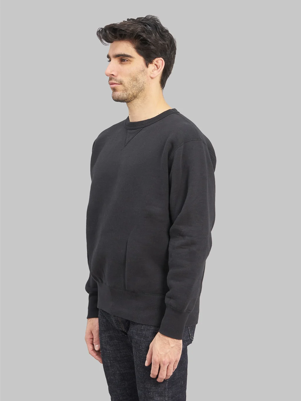 The Strike Gold Loopwheeled Sweatshirt Black - Image 3
