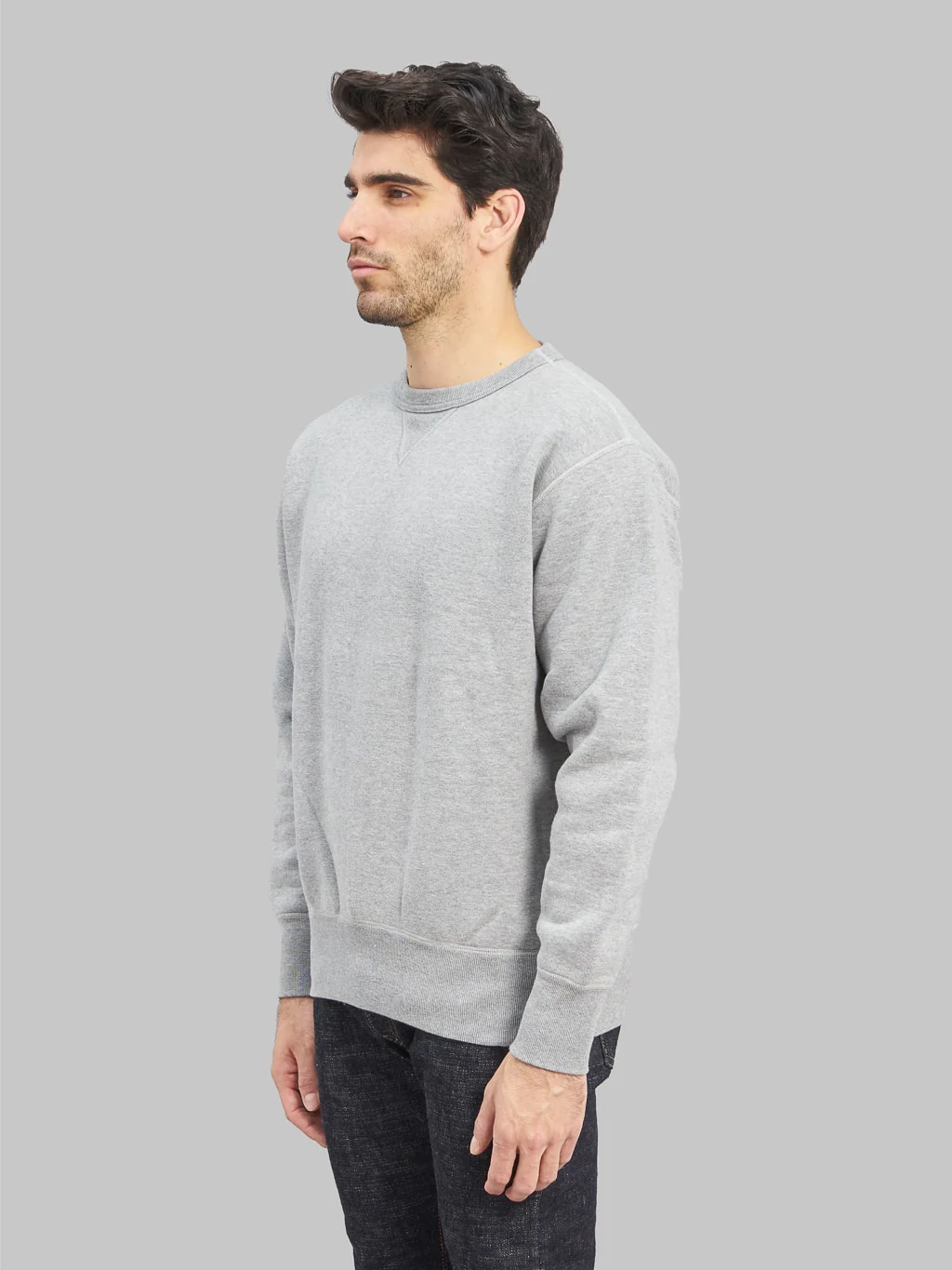 The Strike Gold Loopwheeled Sweatshirt Grey - Image 3