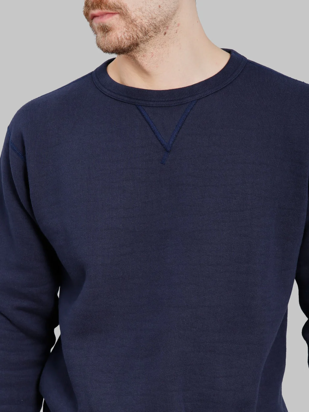 The Strike Gold  Loopwheeled Sweatshirt Navy - Image 4