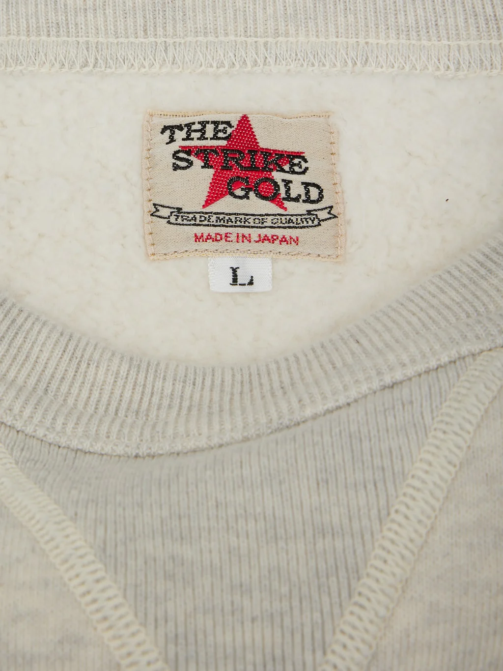 The Strike Gold Loopwheeled Sweatshirt Oatmeal - Image 15