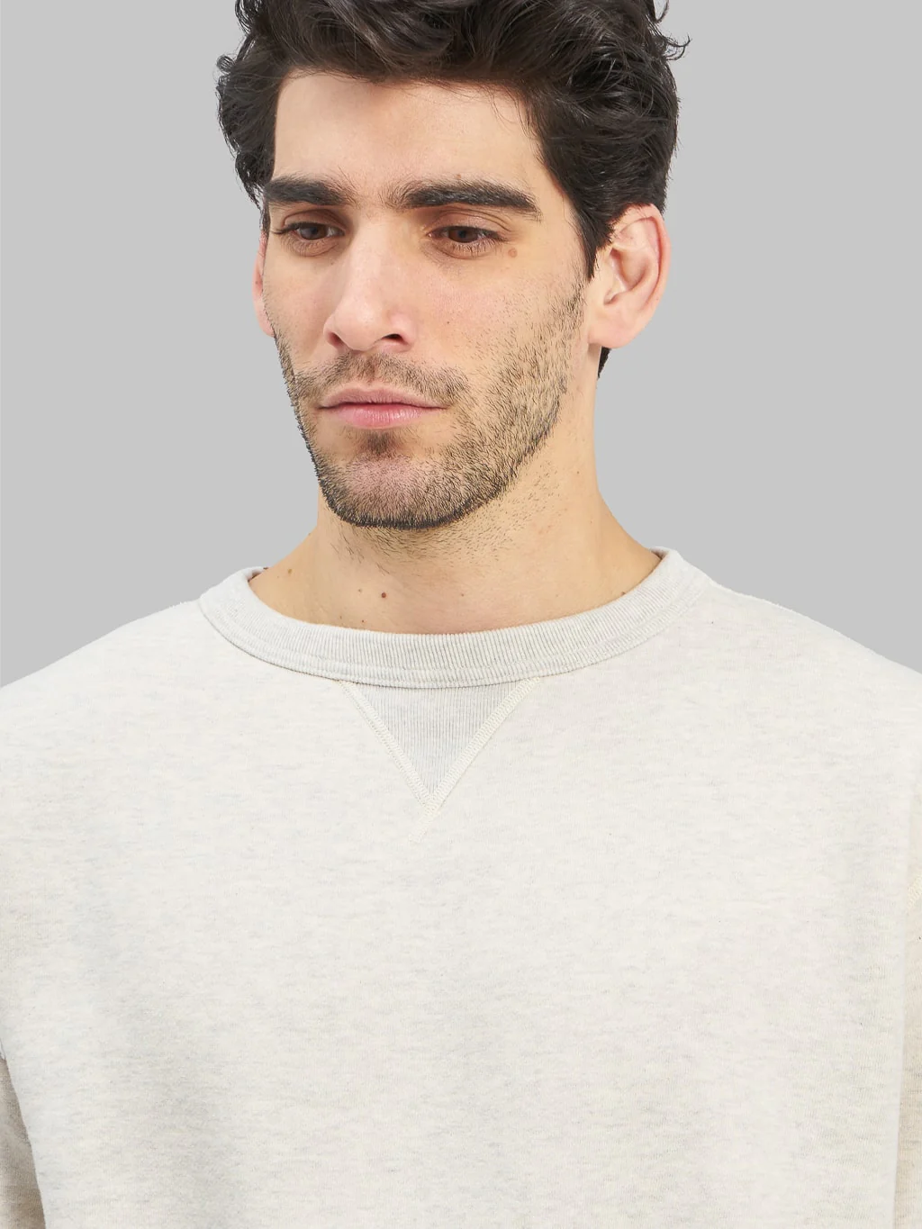 The Strike Gold Loopwheeled Sweatshirt Oatmeal - Image 5