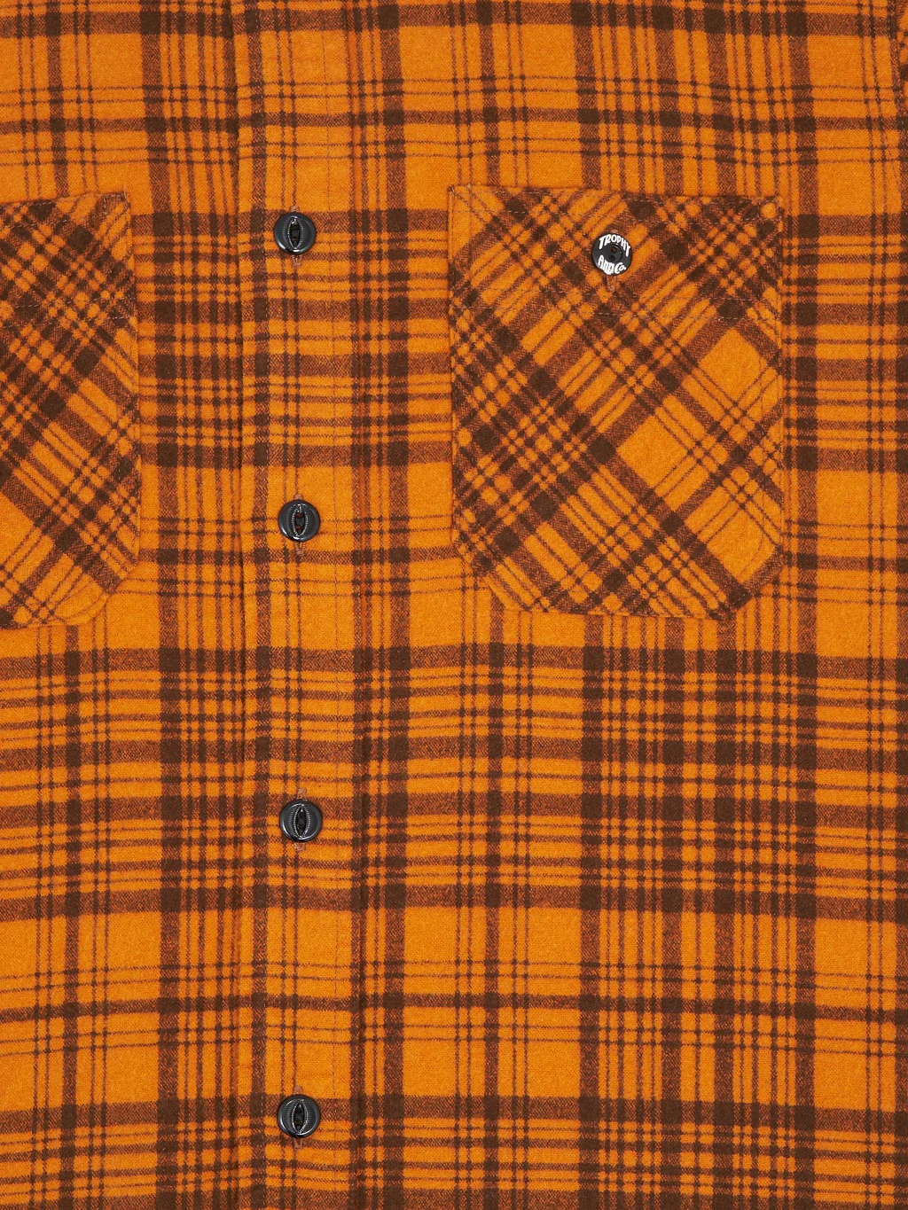 Trophy Clothing Machine Signal Check Shirt Orange - Image 10