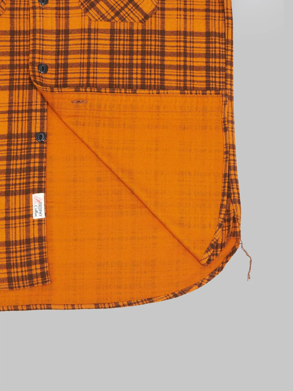Trophy Clothing Machine Signal Check Shirt Orange - Image 11