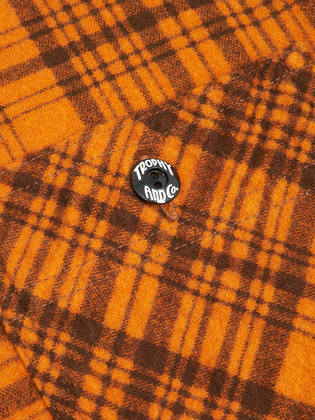 Trophy Clothing Machine Signal Check Shirt Orange - Image 15