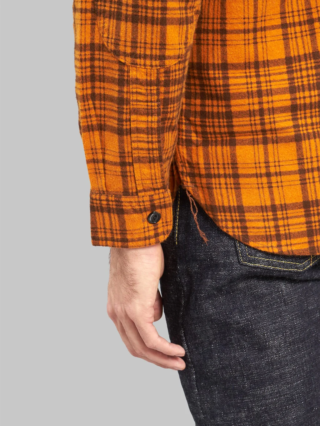 Trophy Clothing Machine Signal Check Shirt Orange - Image 5