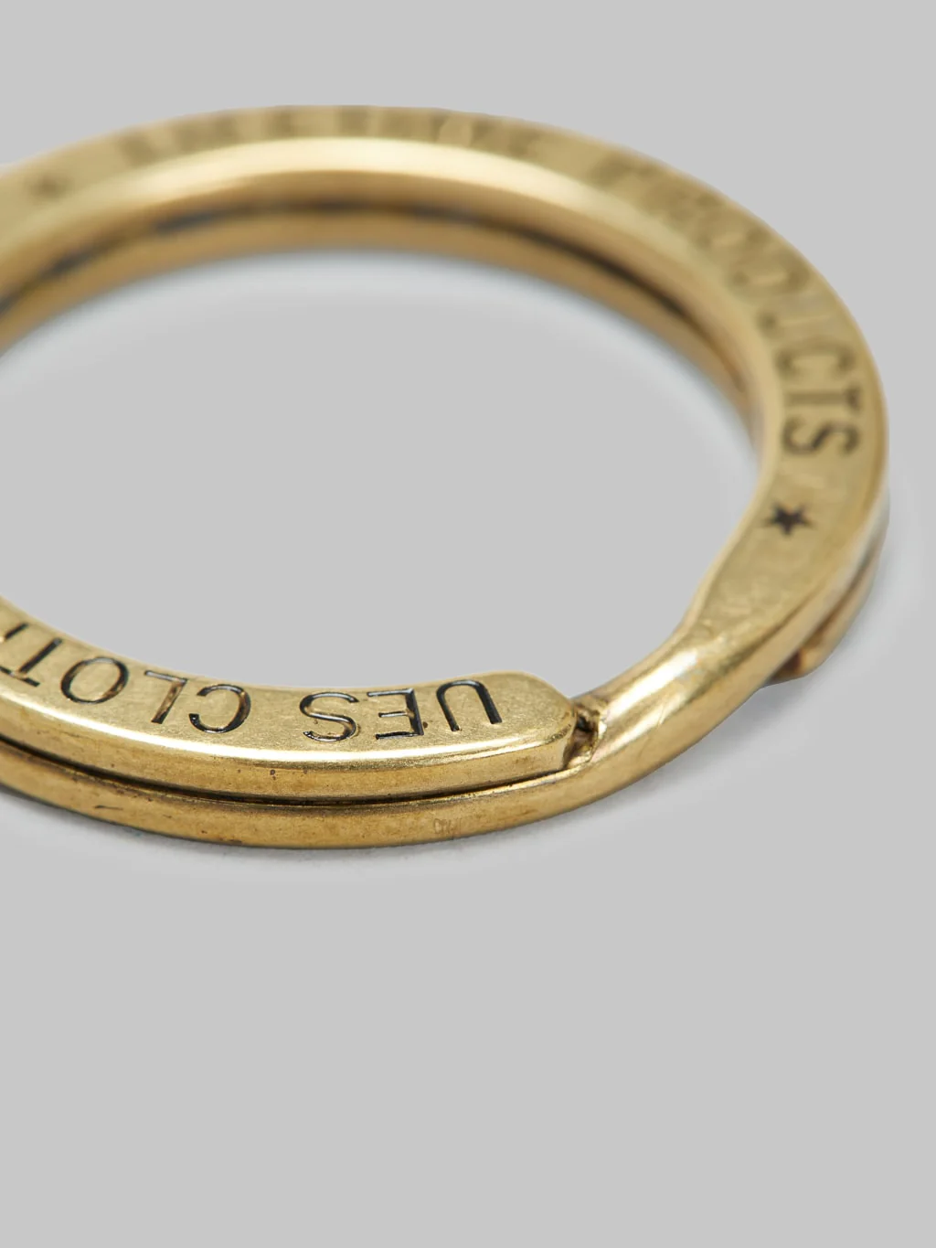 UES Brass Key Ring - Image 4