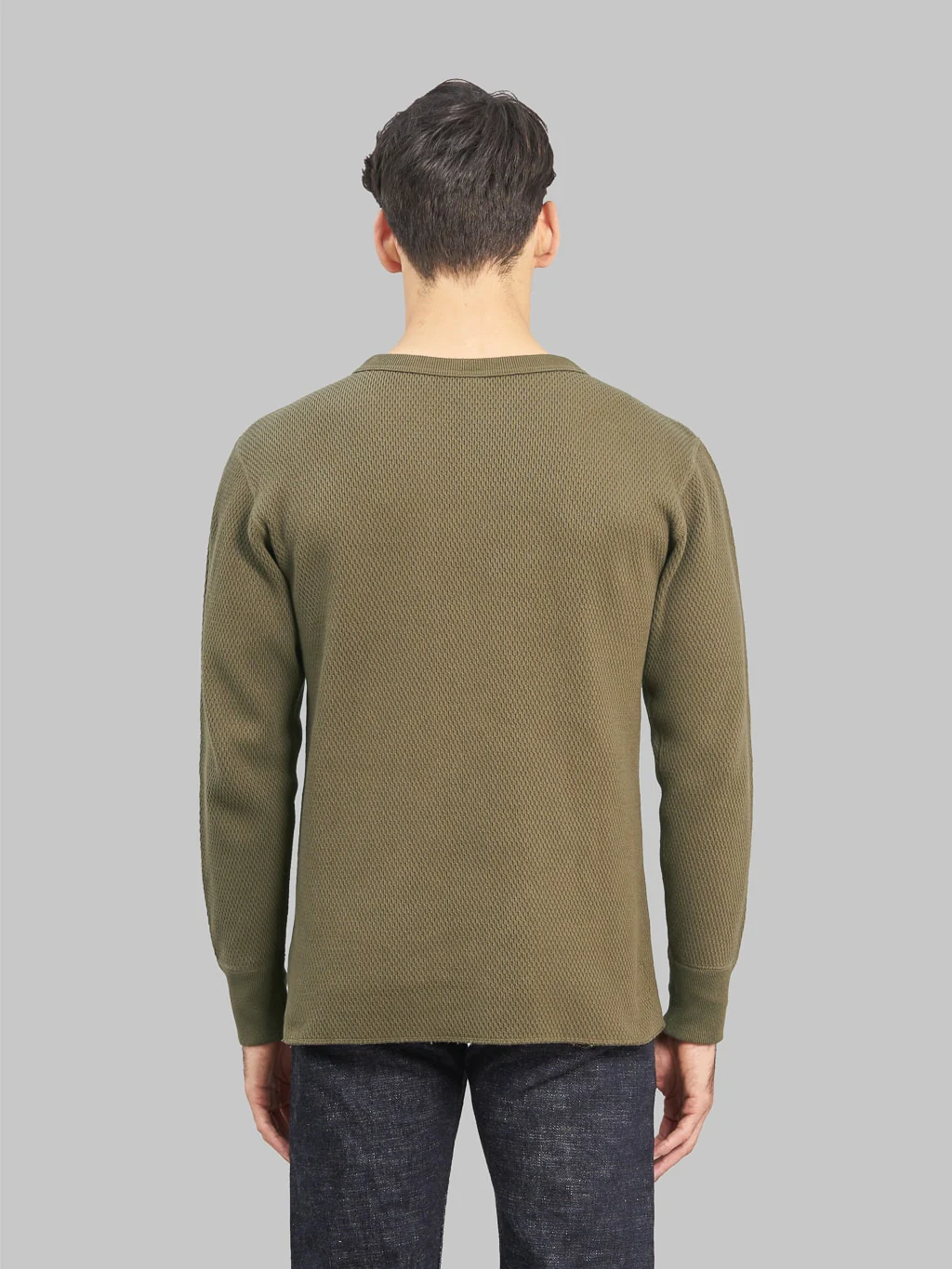 UES Double Honeycomb Thermal T-Shirt Brown - Image 2