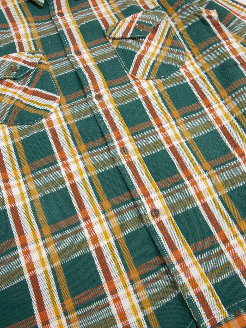 UES Heavy Flannel Shirt Green - Image 14