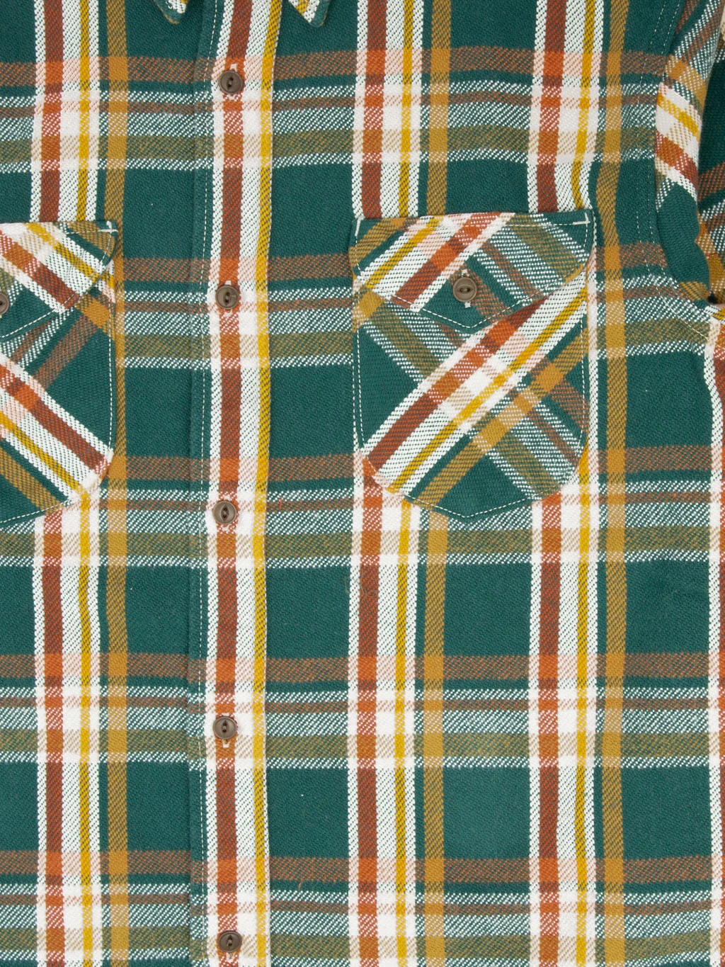 UES Heavy Flannel Shirt Green - Image 9