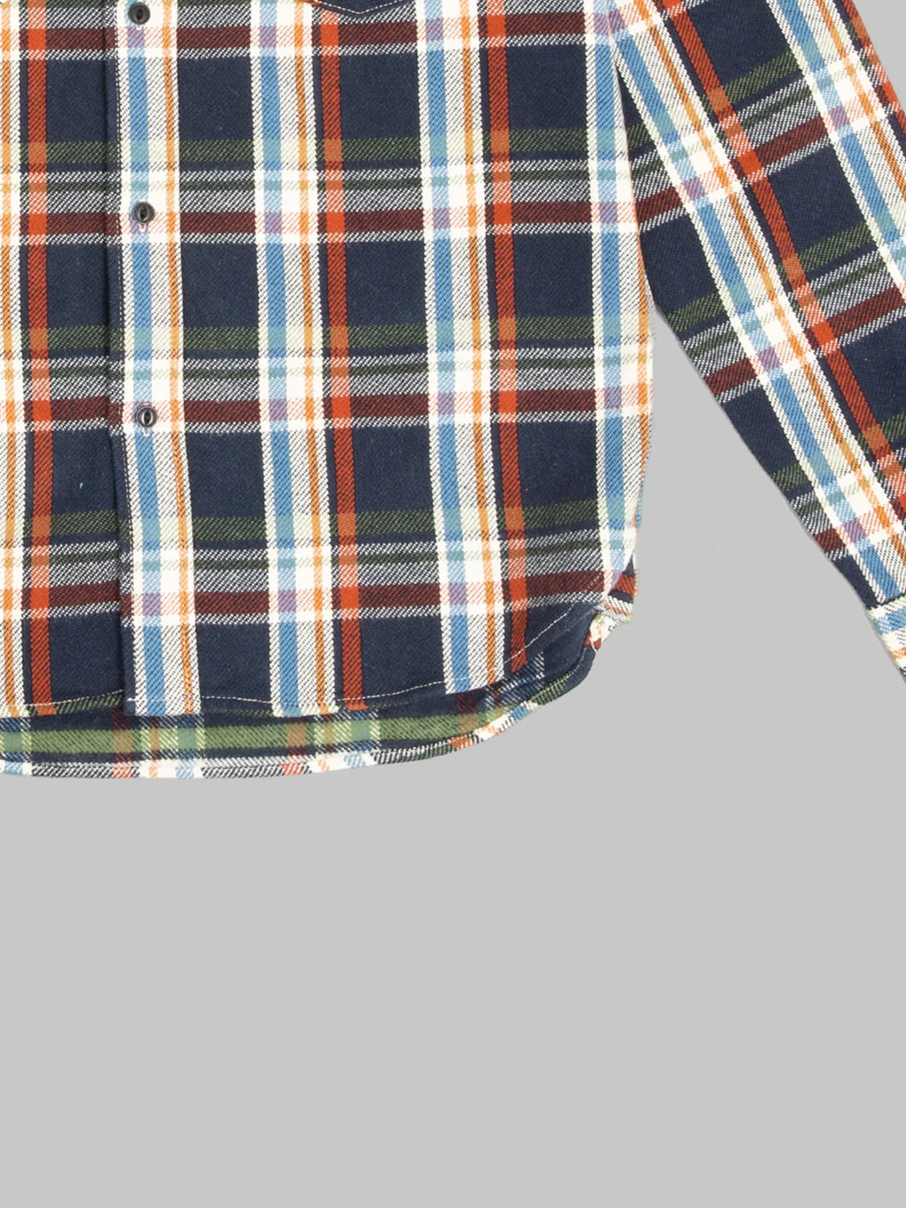 UES Heavy Flannel Shirt Navy - Image 12