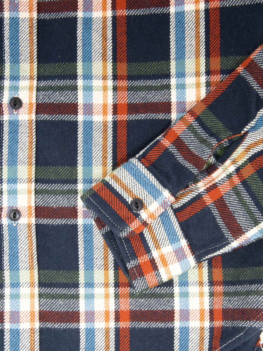UES Heavy Flannel Shirt Navy - Image 13