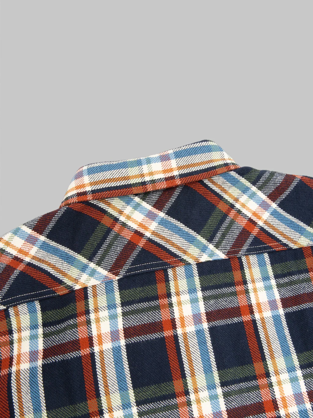 UES Heavy Flannel Shirt Navy - Image 14
