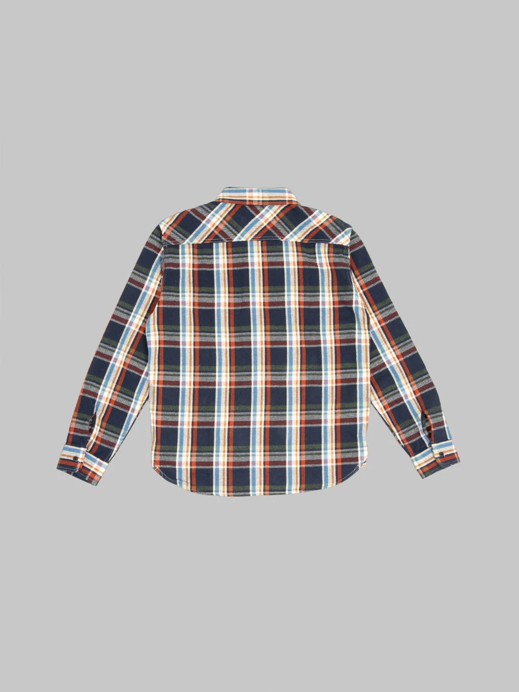 UES Heavy Flannel Shirt Navy - Image 8