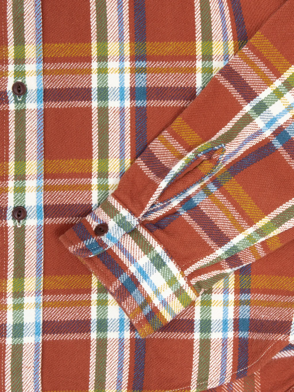 UES Heavy Flannel Shirt Red - Image 13