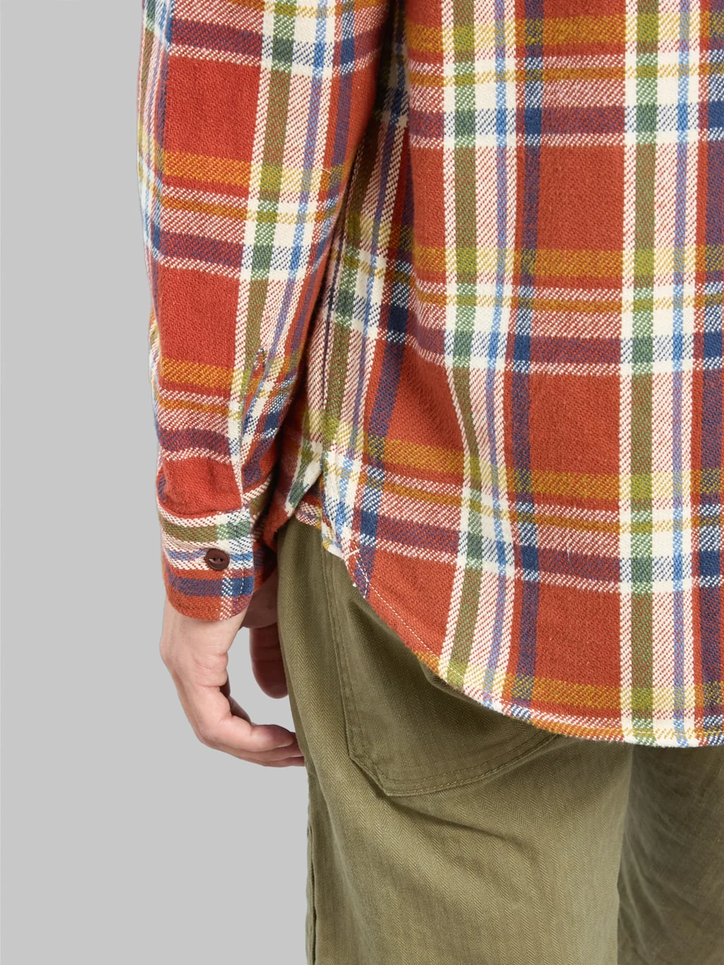 UES Heavy Flannel Shirt Red - Image 6