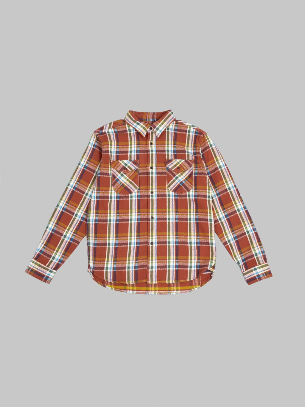 UES Heavy Flannel Shirt Red - Image 7