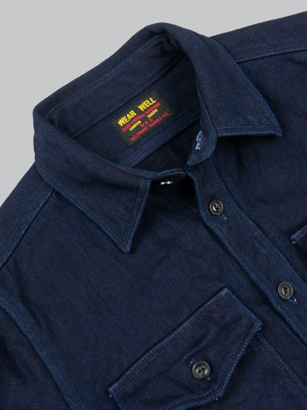 UES Indigo Extra Heavy Indigo Tricotine Shirt - Image 12