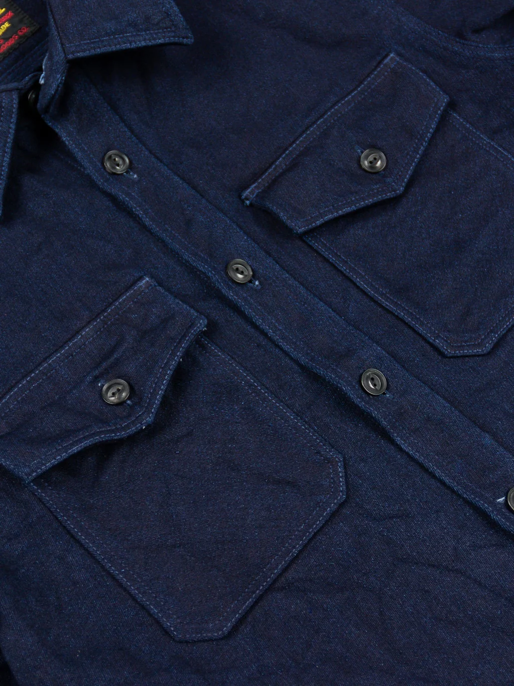 UES Indigo Extra Heavy Indigo Tricotine Shirt - Image 13