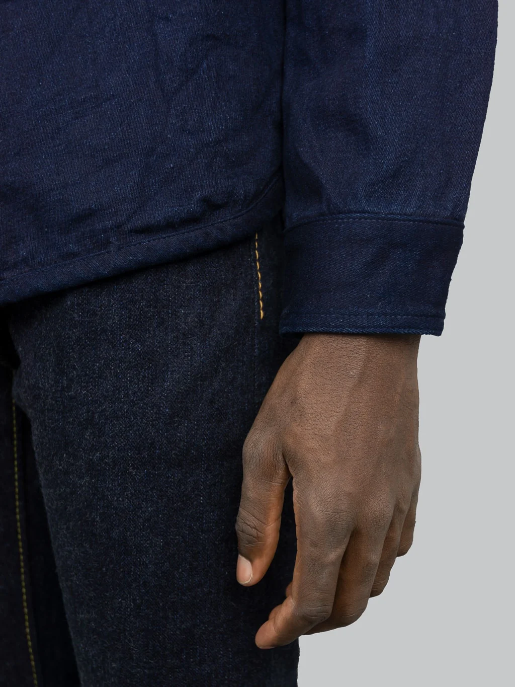 UES Indigo Extra Heavy Indigo Tricotine Shirt - Image 6