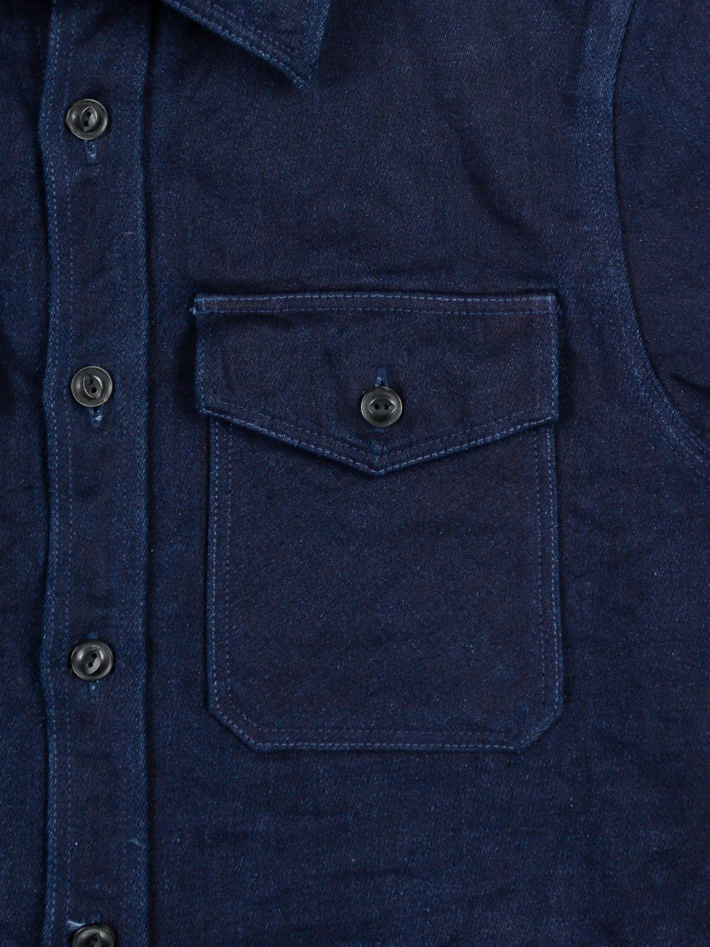 UES Indigo Extra Heavy Indigo Tricotine Shirt - Image 7