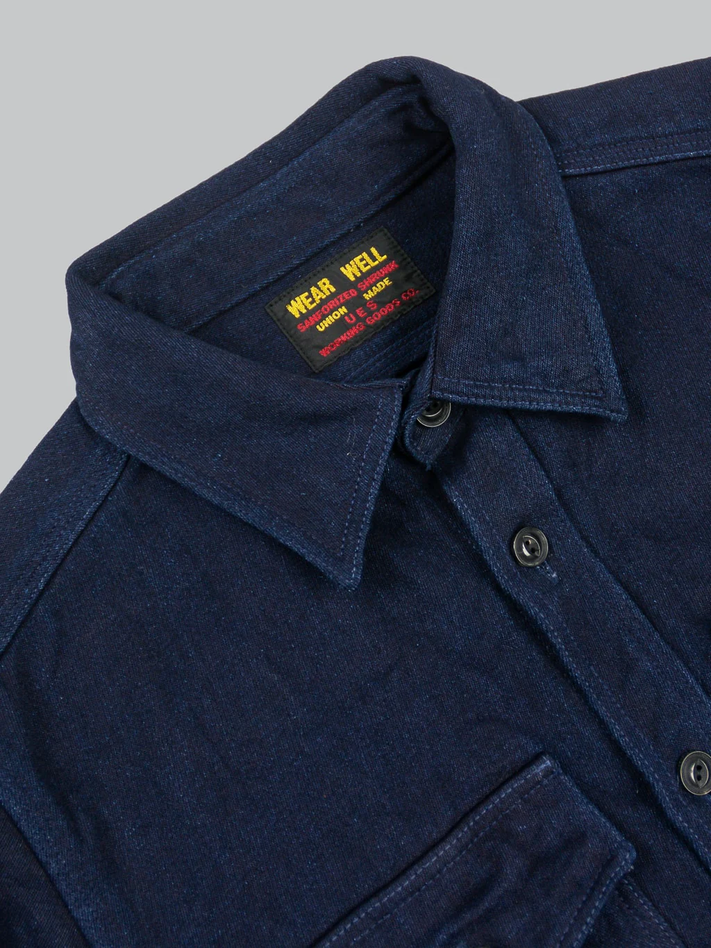 UES Indigo Extra Heavy Indigo Tricotine Shirt - Image 9