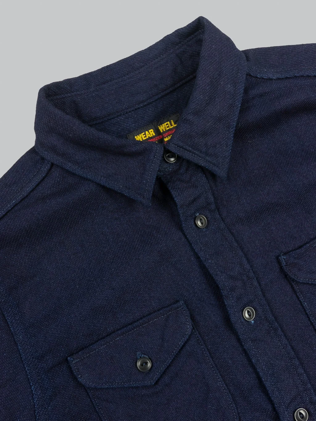 UES Indigo Heavy Flannel Shirt - Image 9