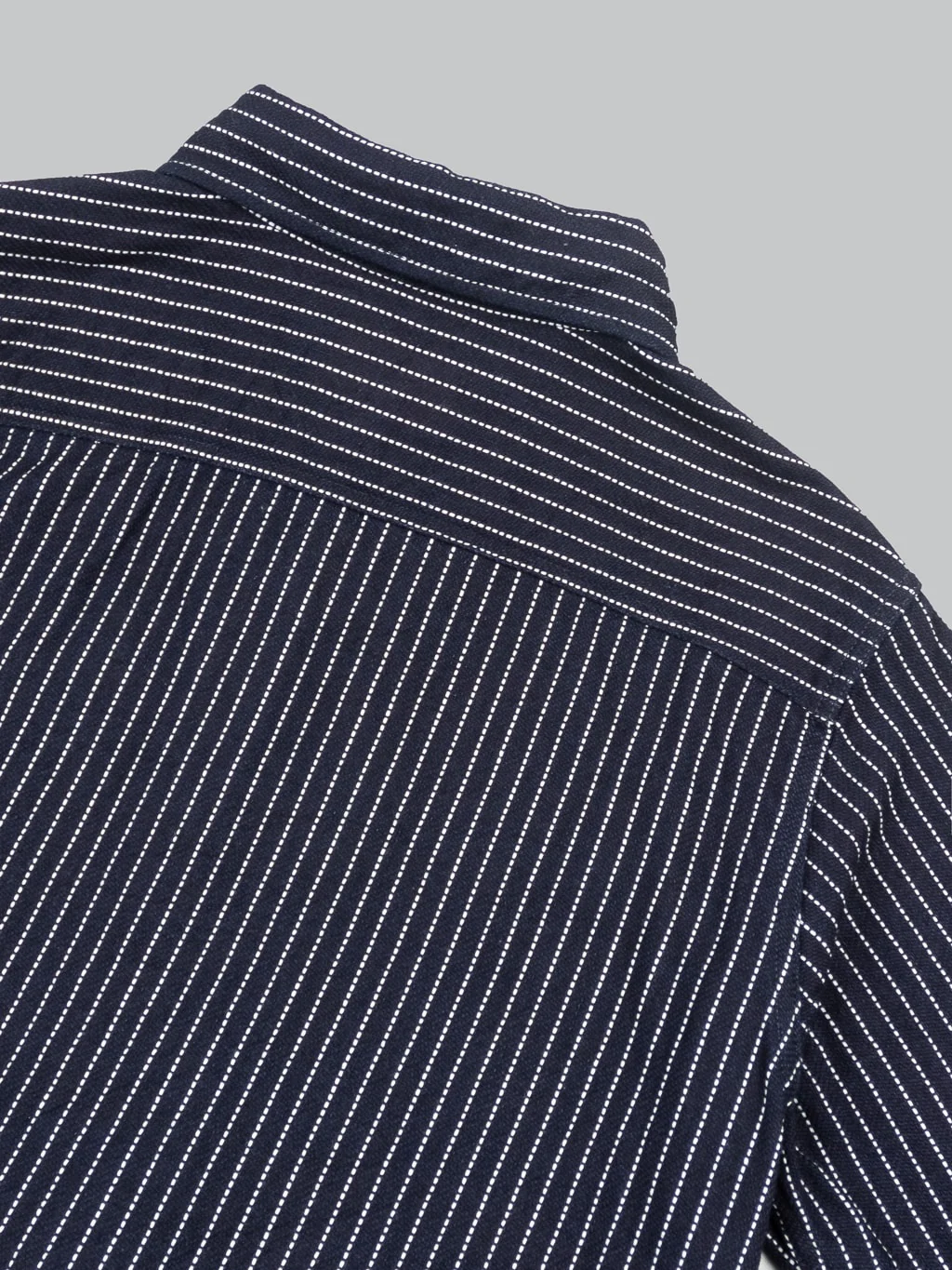 UES Indigo Stripe Heavy Flannel Shirt - Image 10