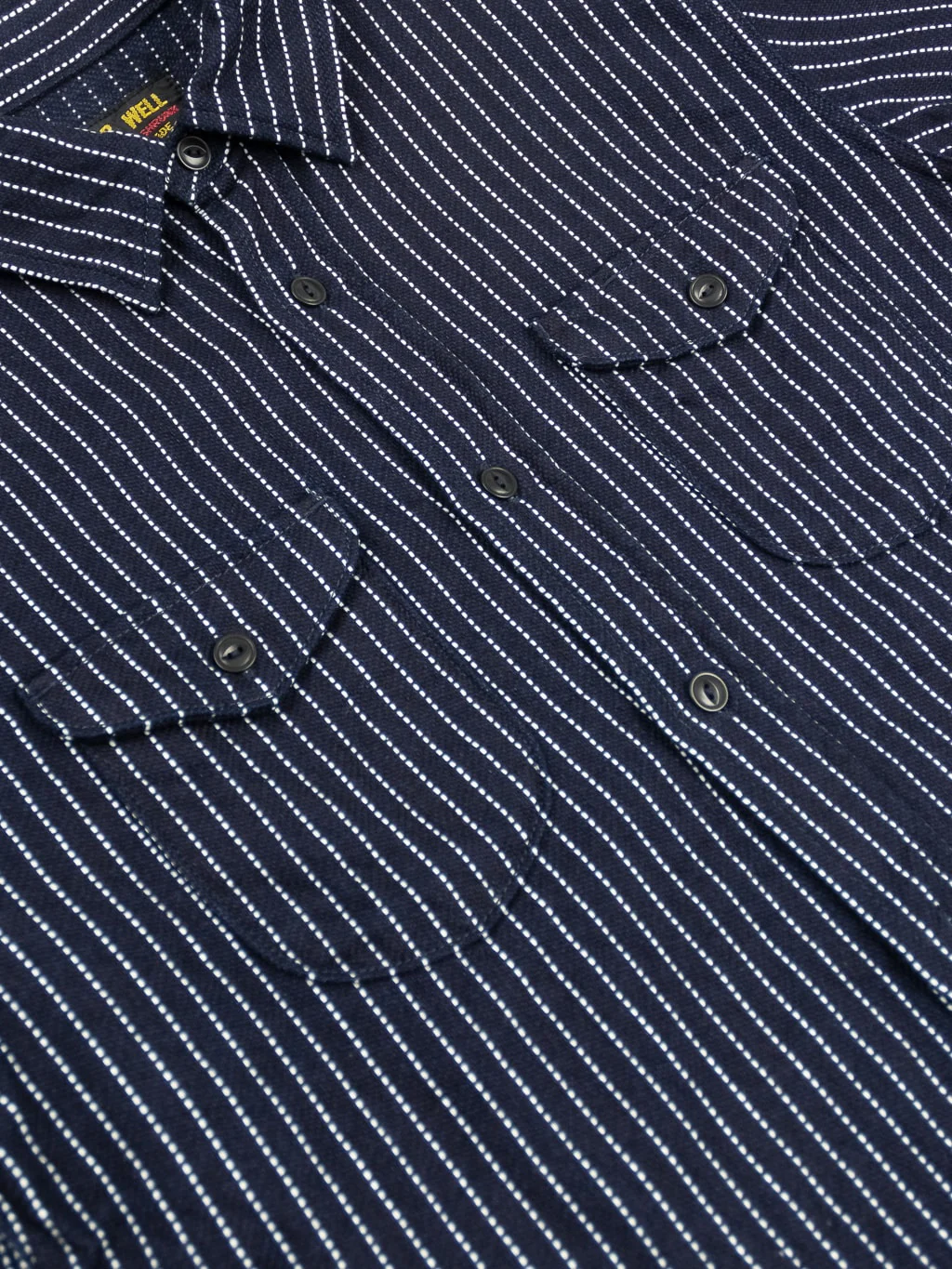 UES Indigo Stripe Heavy Flannel Shirt - Image 12