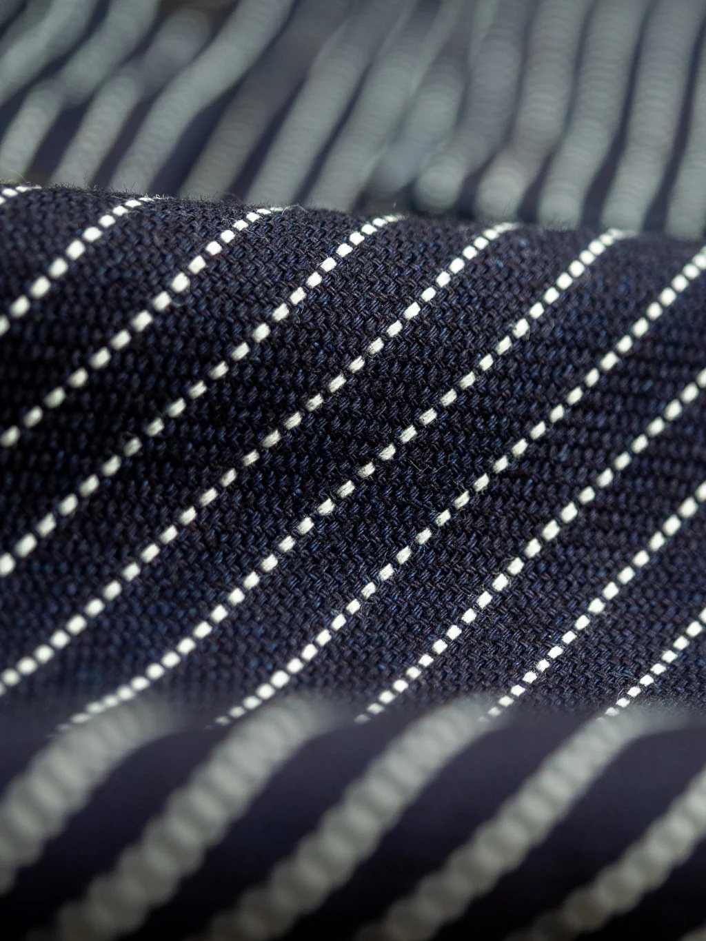 UES Indigo Stripe Heavy Flannel Shirt - Image 15