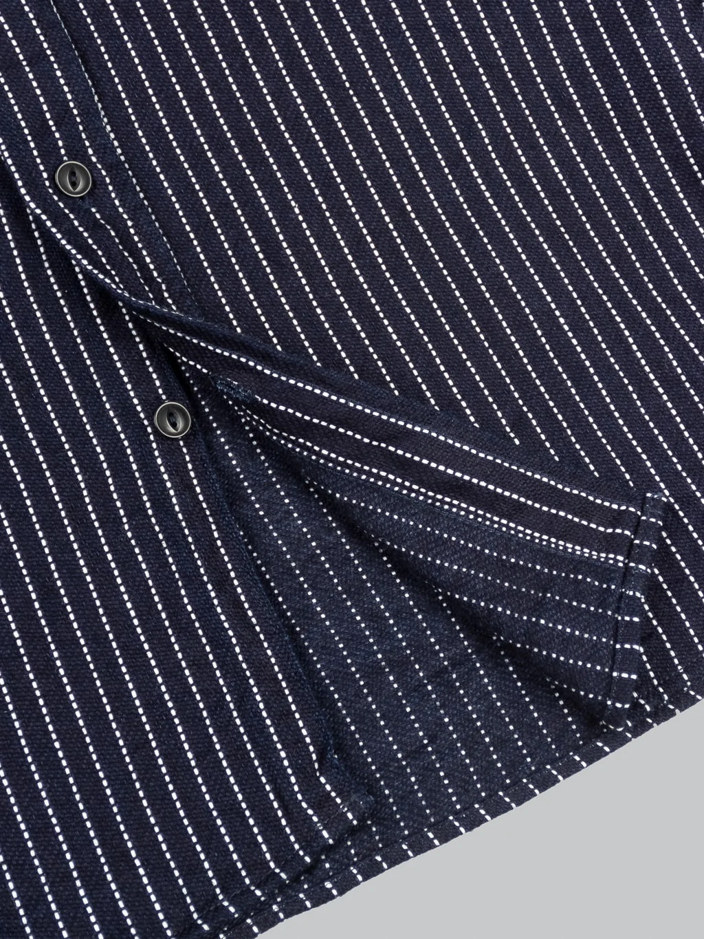 UES Indigo Stripe Heavy Flannel Shirt - Image 16