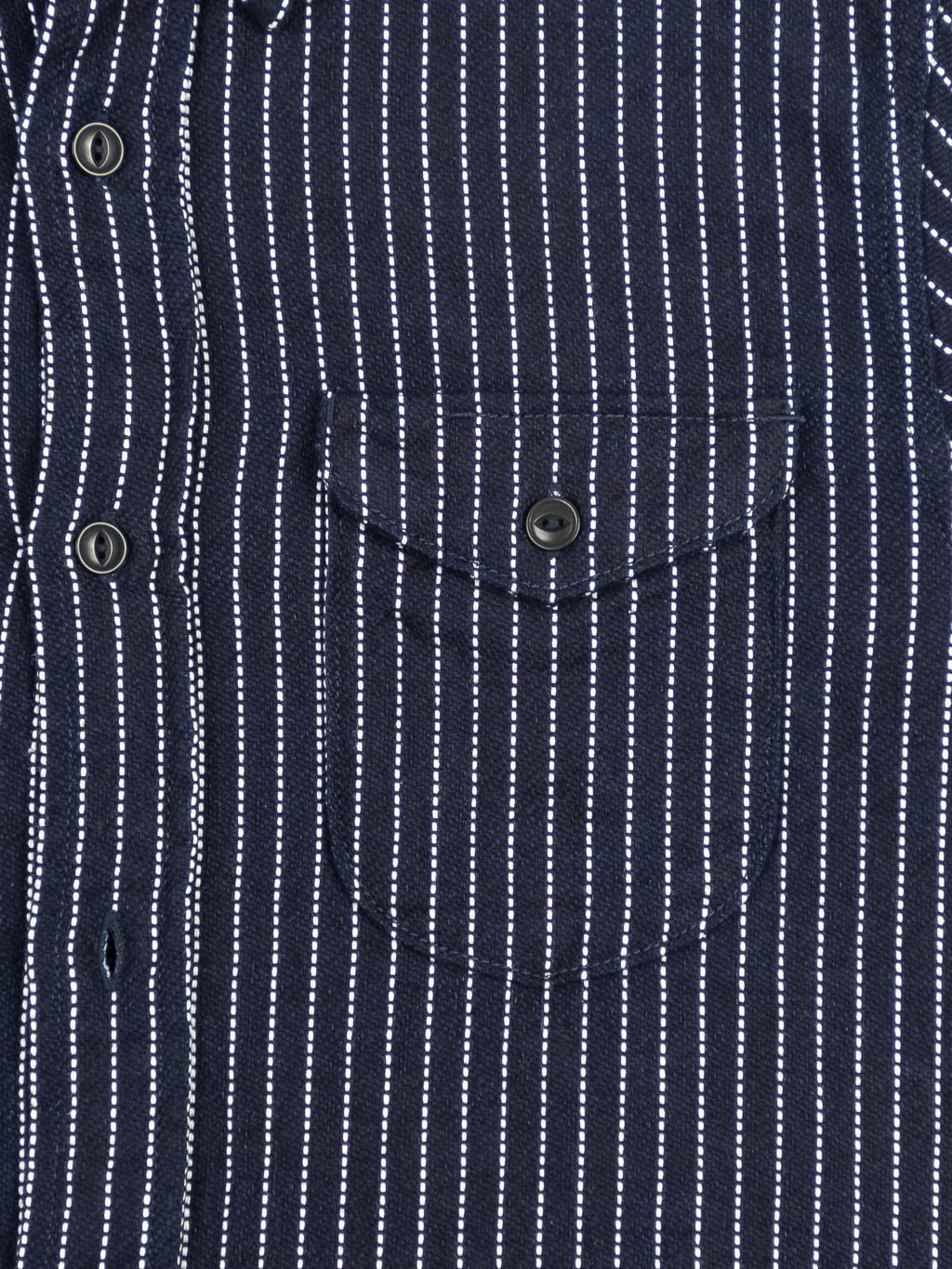 UES Indigo Stripe Heavy Flannel Shirt - Image 6