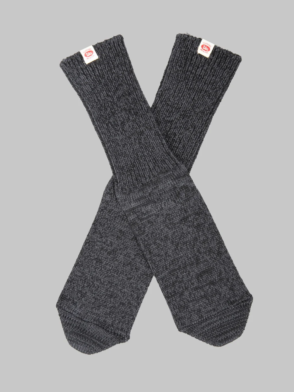 UES Melange Crew Length Socks Black - Image 2