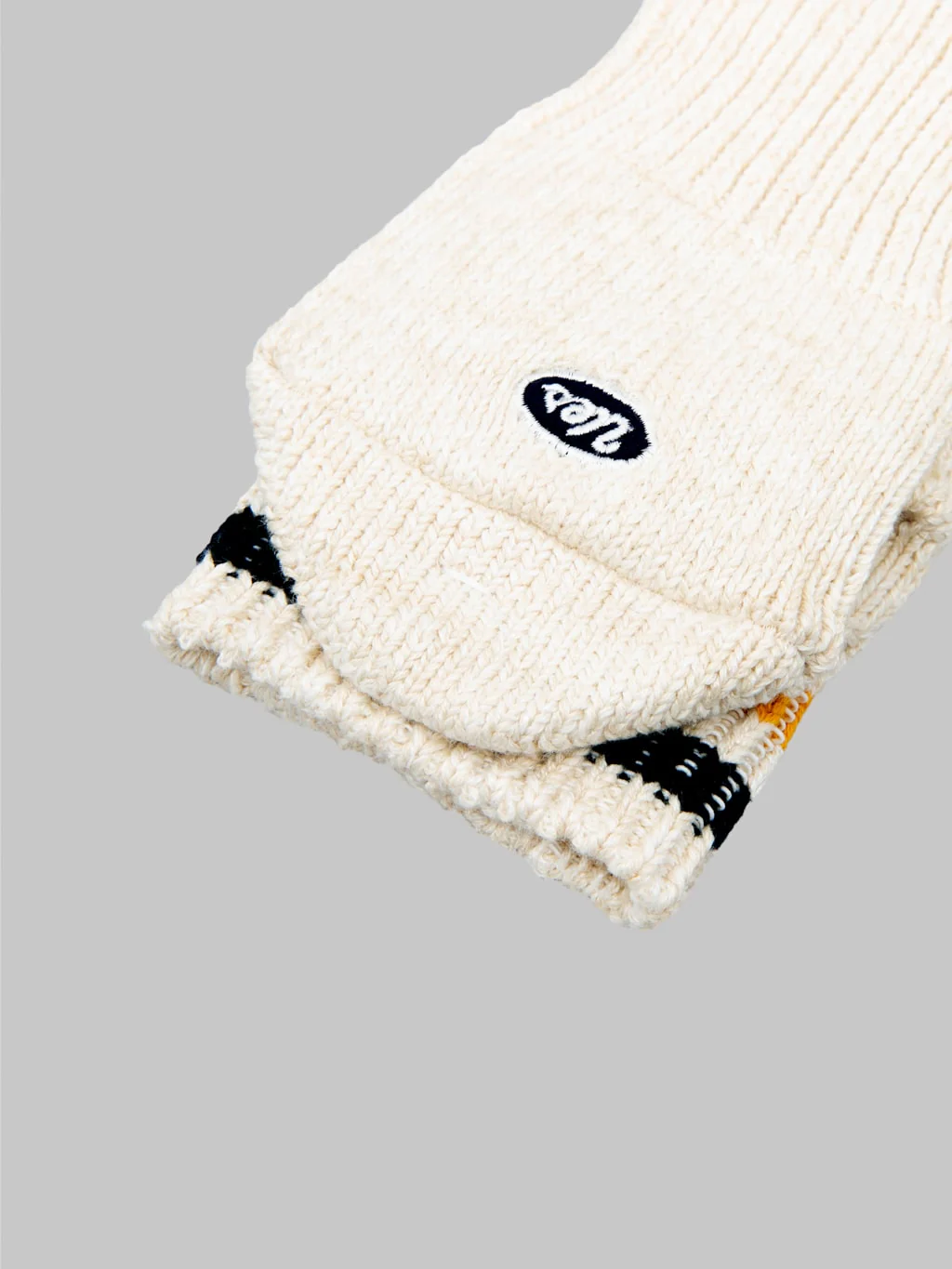 UES Sneakers Socks White & Yellow - Image 2