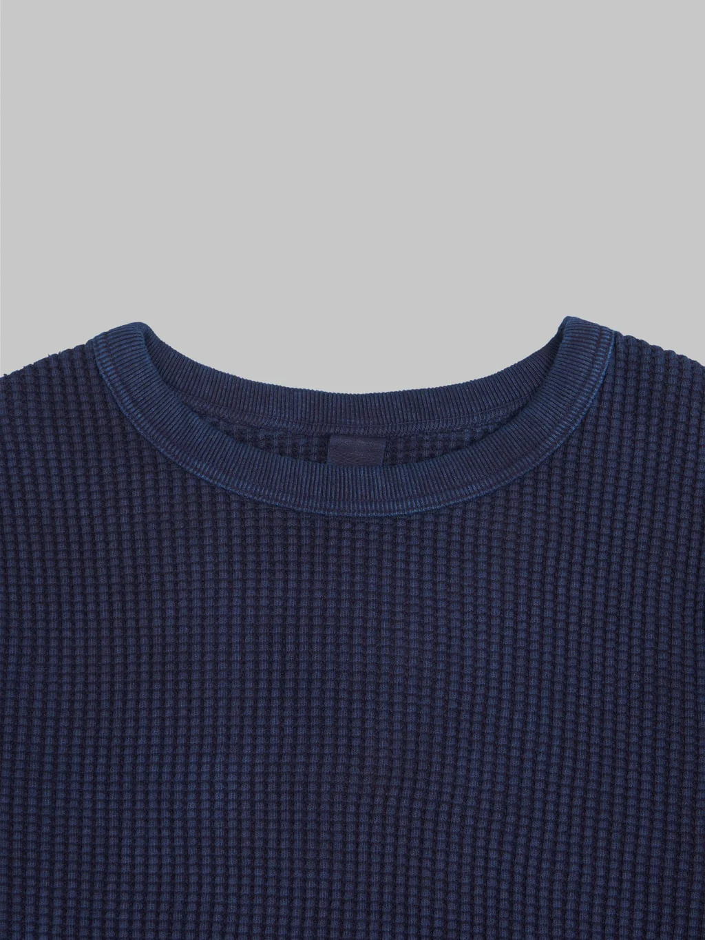 UES Thermal Big Waffle T-Shirt Indigo - Image 8