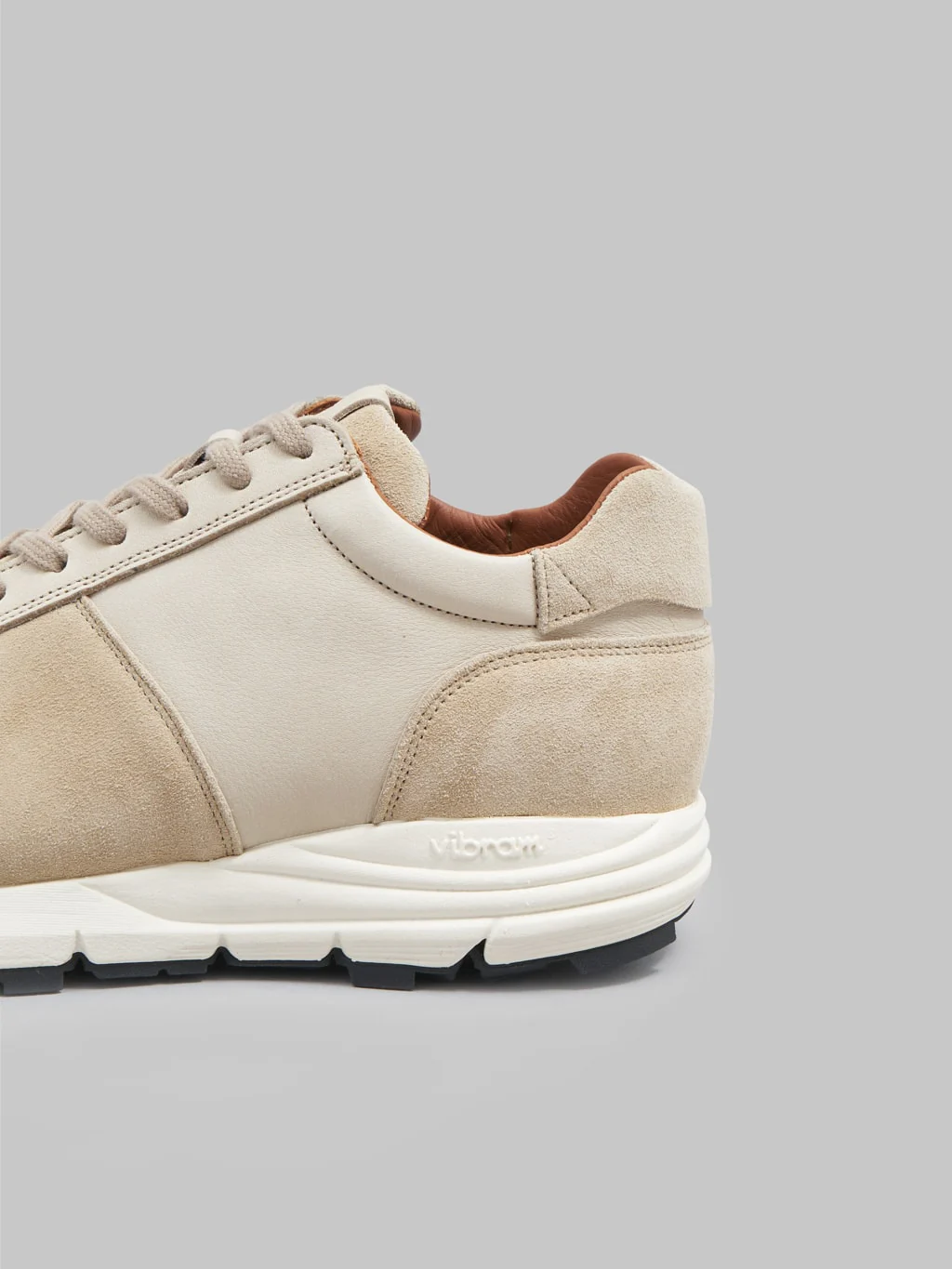 Viberg Sneaker Parchment Janus Calf Suede - Image 10