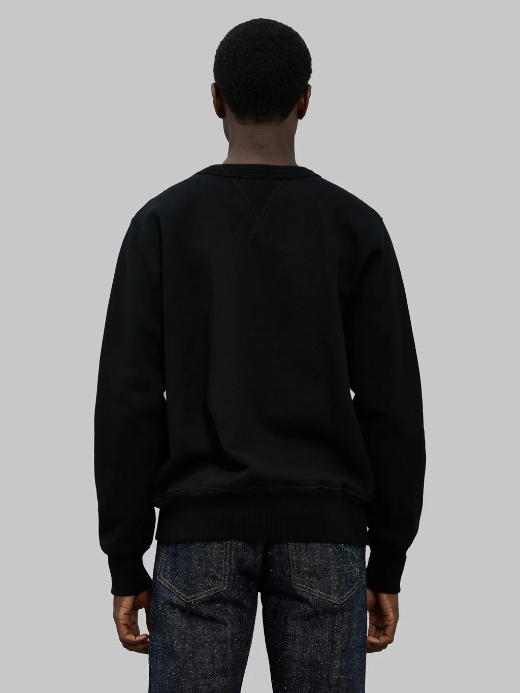 Whitesville Loopwheel Sweatshirt Black - Image 3