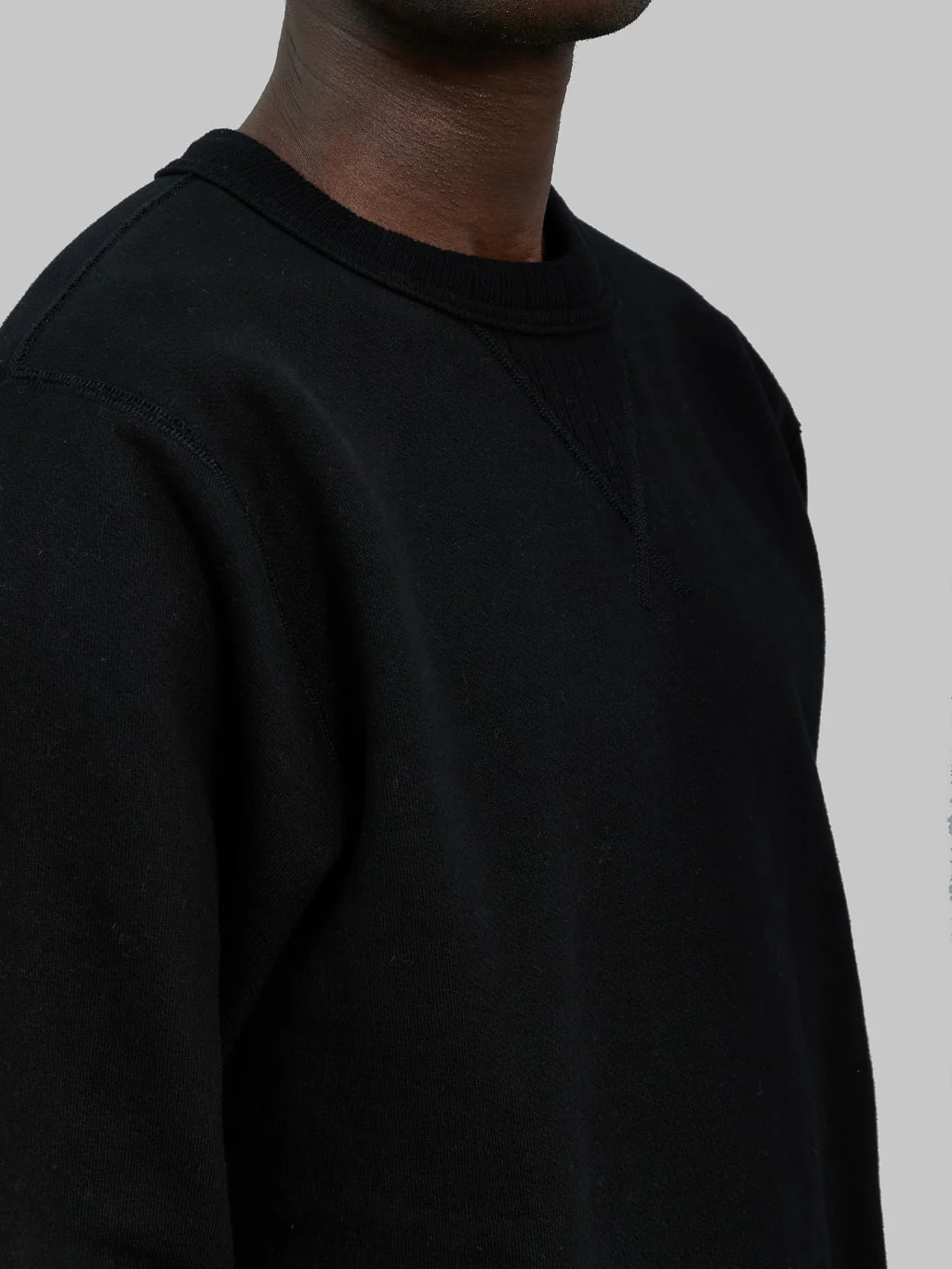 Whitesville Loopwheel Sweatshirt Black - Image 5