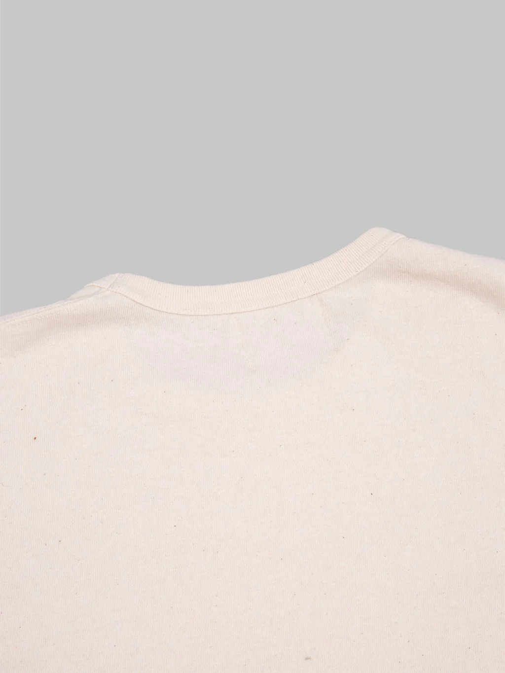Wonder Looper ELS Recycled Cotton Slub Crewneck T-Shirt Ecru - Image 9