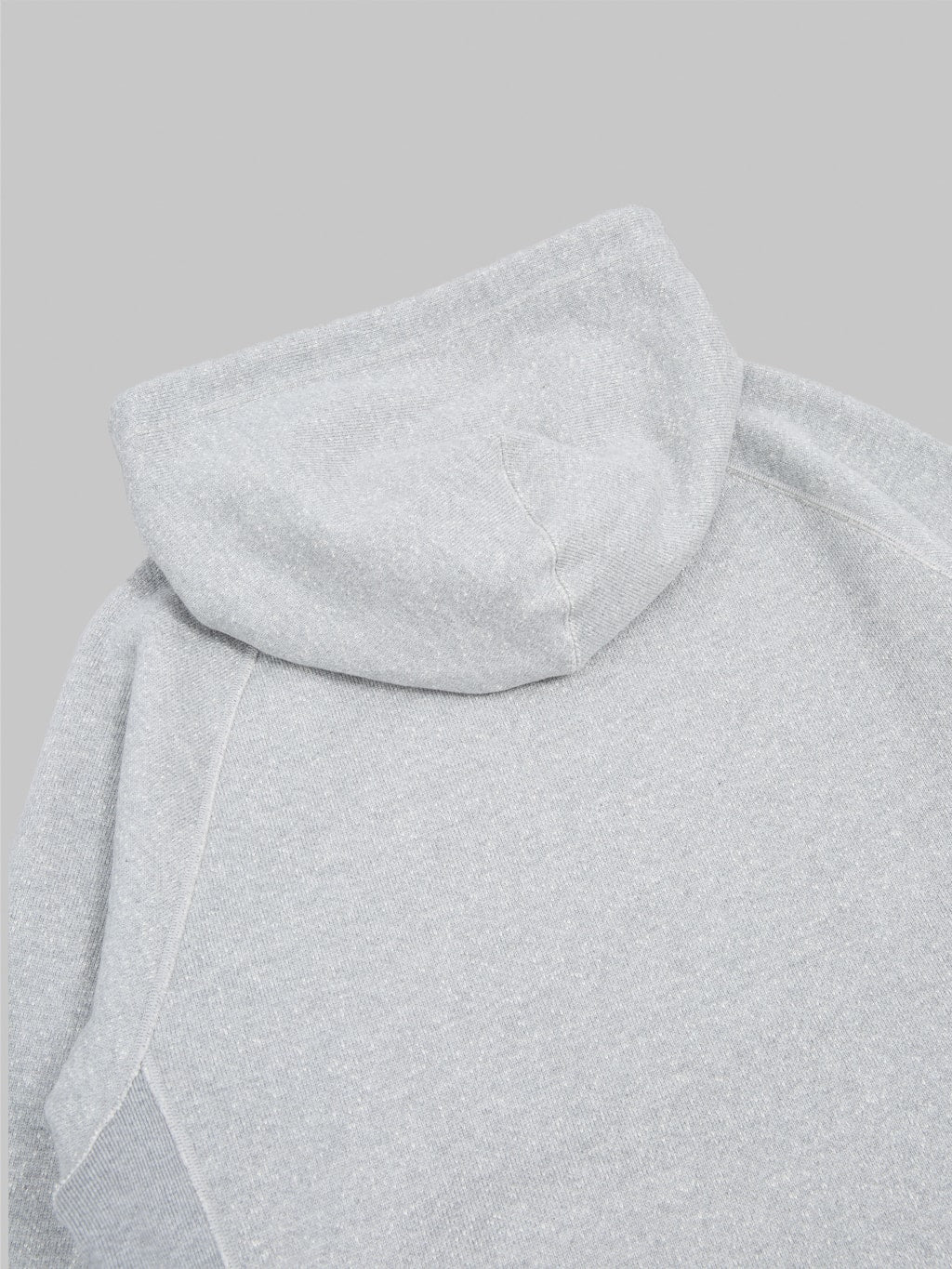 Wonder Looper Pullover Hoodie 876gsm Double Heavyweight French Terry Heather Grey - Image 10