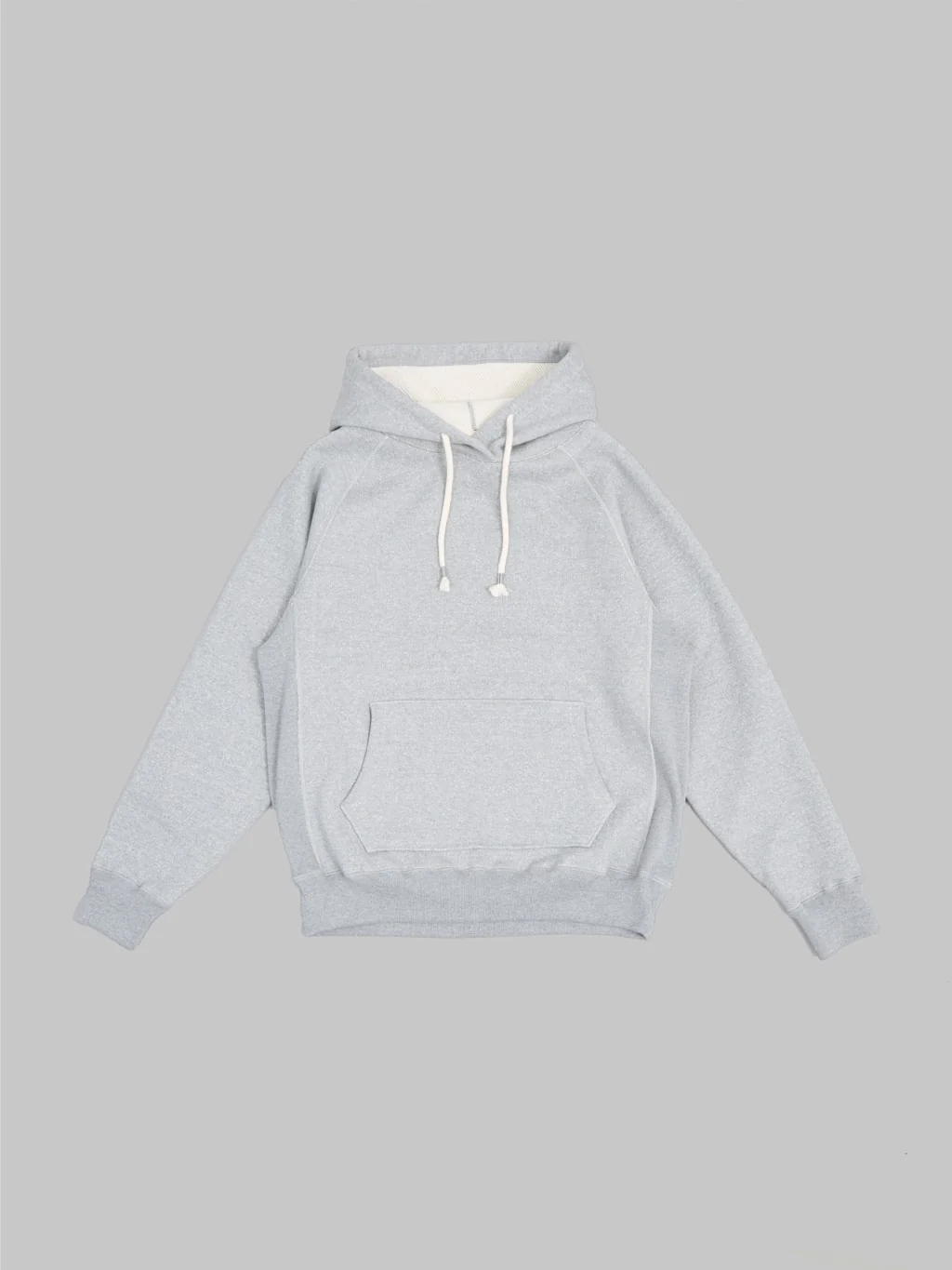 Wonder Looper Pullover Hoodie 876gsm Double Heavyweight French Terry Heather Grey - Image 6