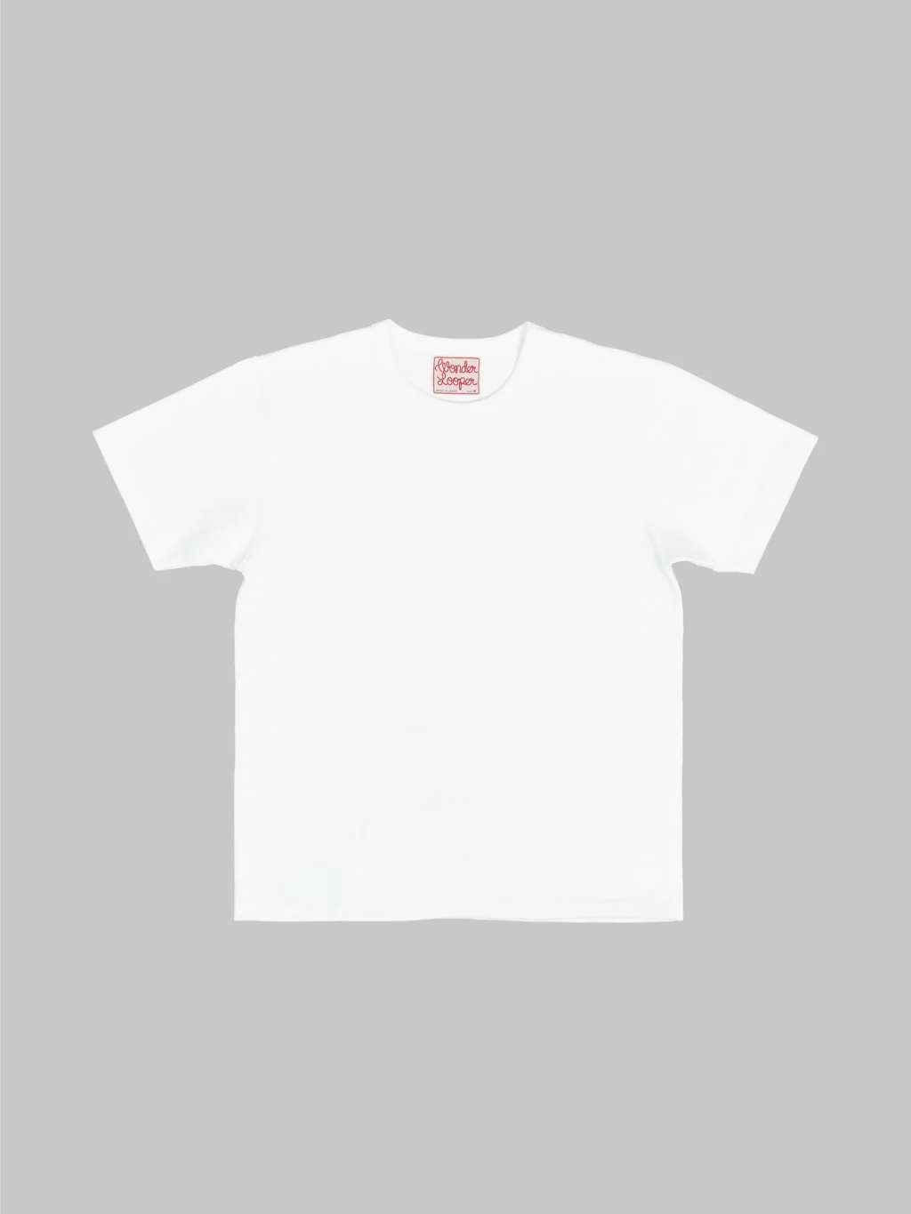 Wonder Looper Triple Heavyweight Tsuriami Crewneck T-Shirt White - Image 4
