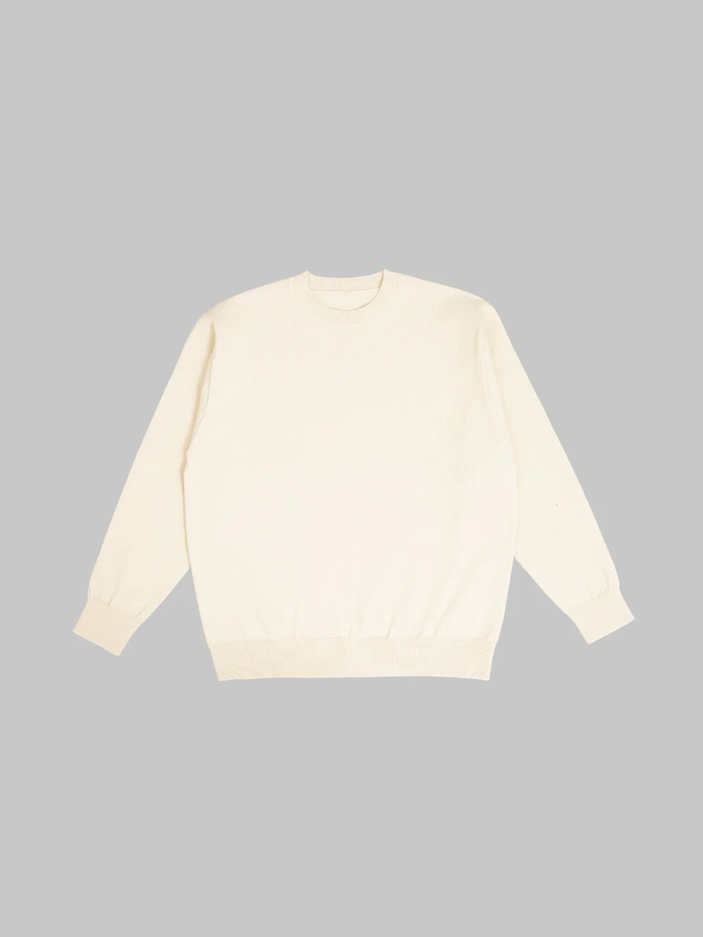 Yonetomi Rigid Cashmere Crew Neck Pullover Raw - Image 7