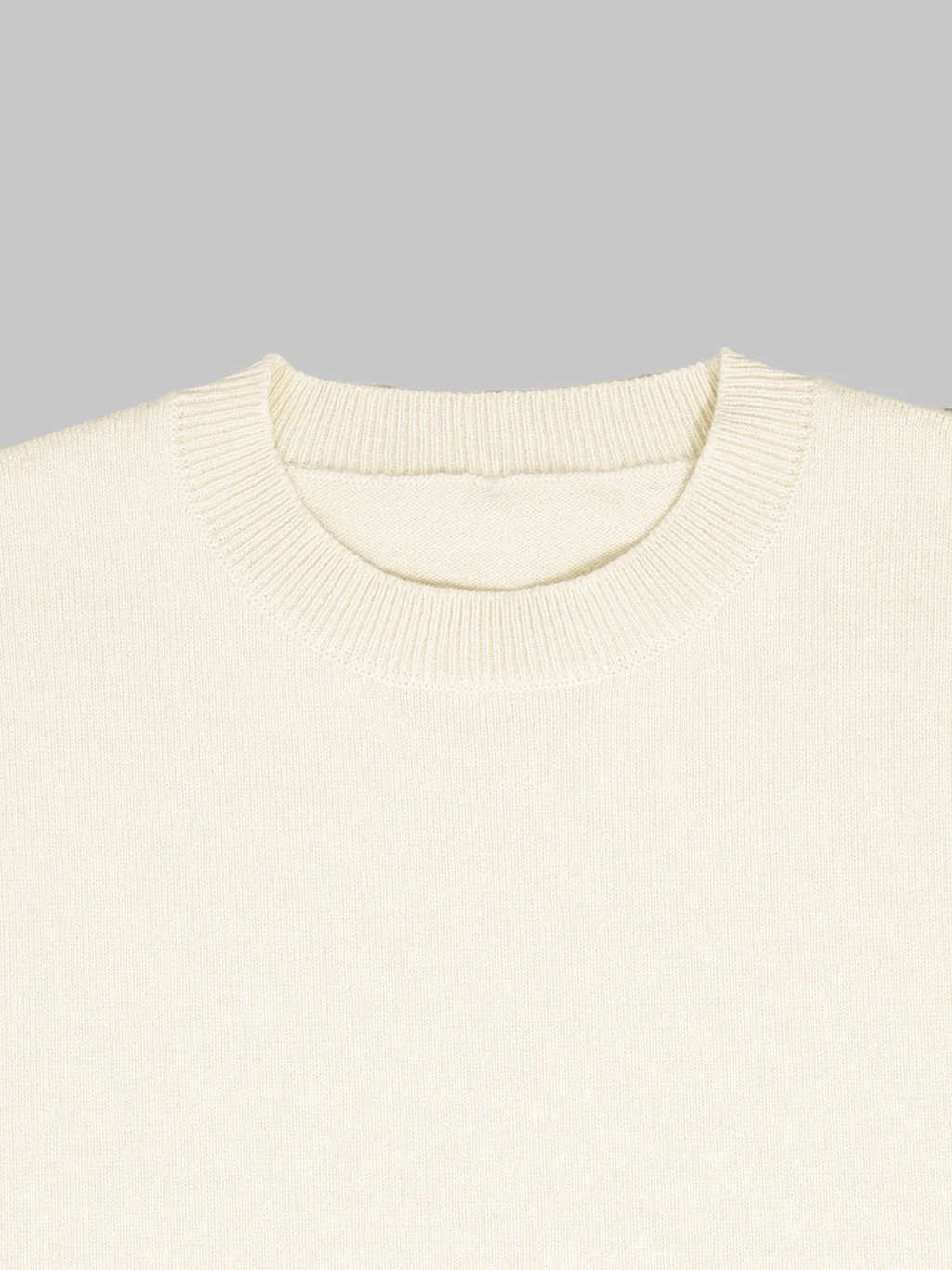 Yonetomi Rigid Cashmere Crew Neck Pullover Raw - Image 9