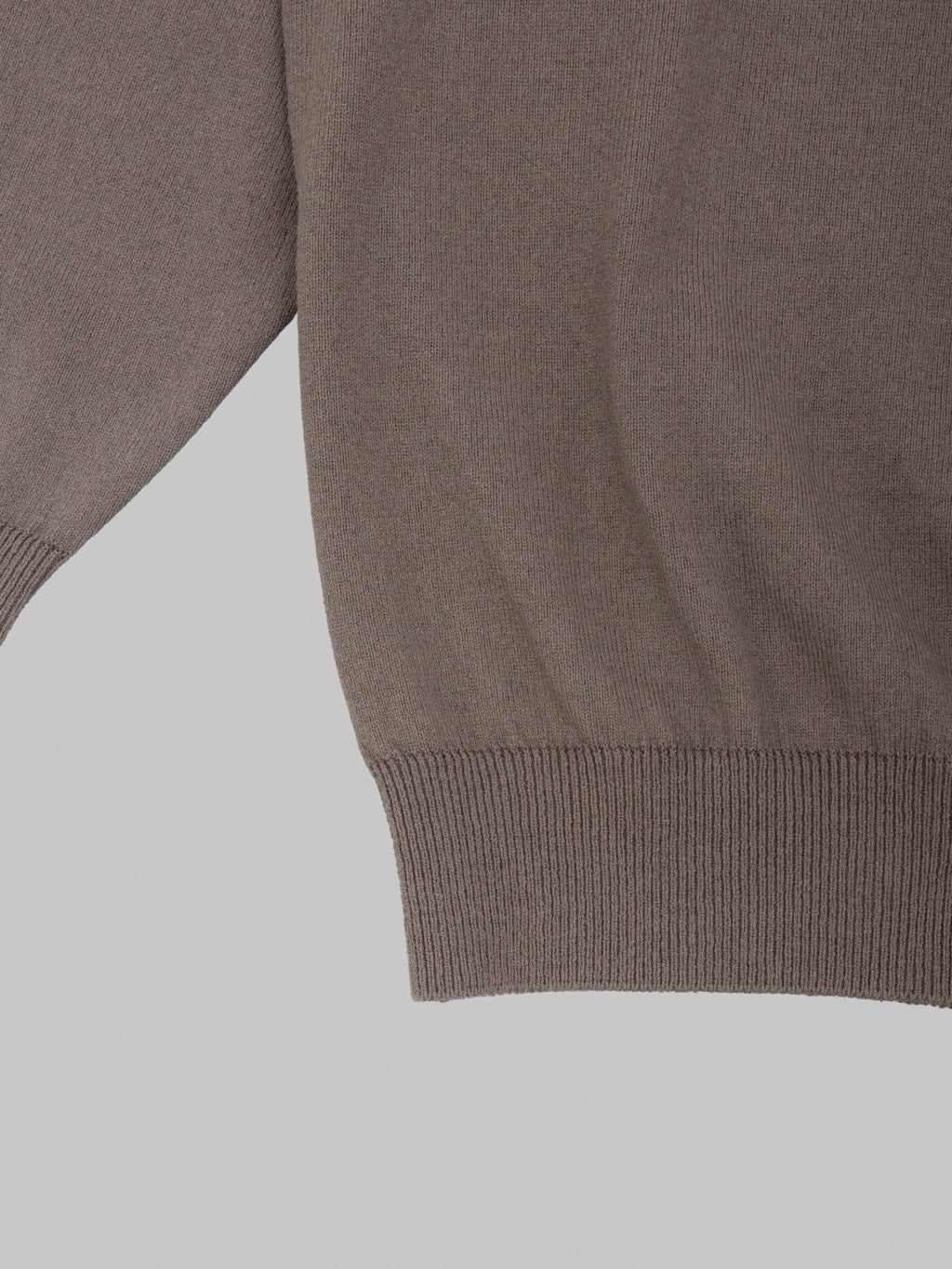 Yonetomi Wave Cotton Knit Pullover Grey - Image 10