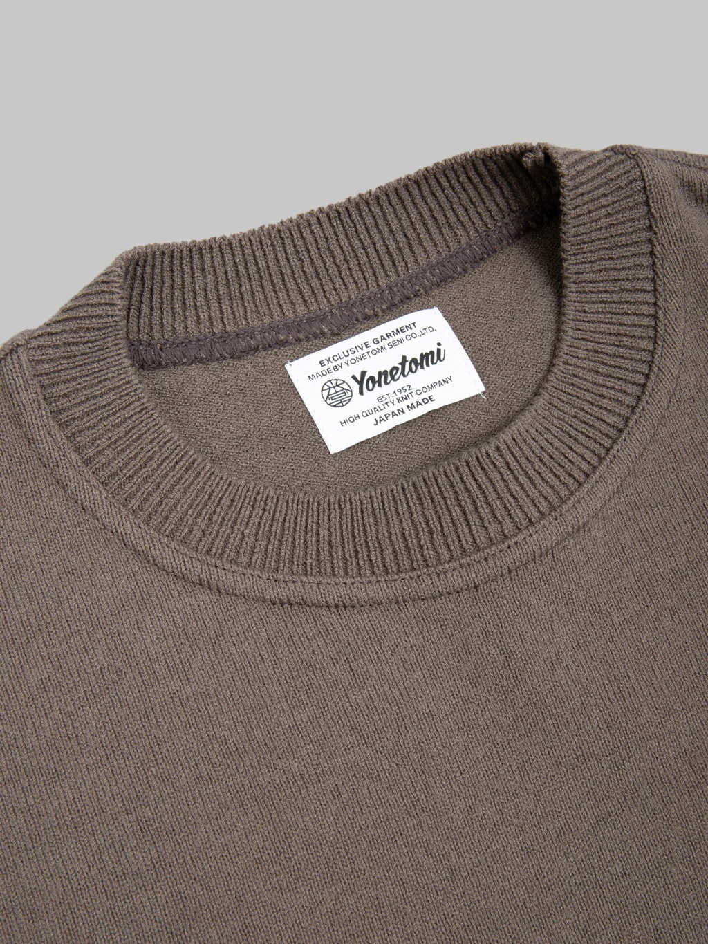 Yonetomi Wave Cotton Knit Pullover Grey - Image 11